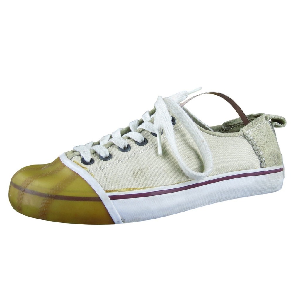 Sorel Women Sentry Sneaker Khaki Leather Sz 7.5 Medium Gently Used 2025